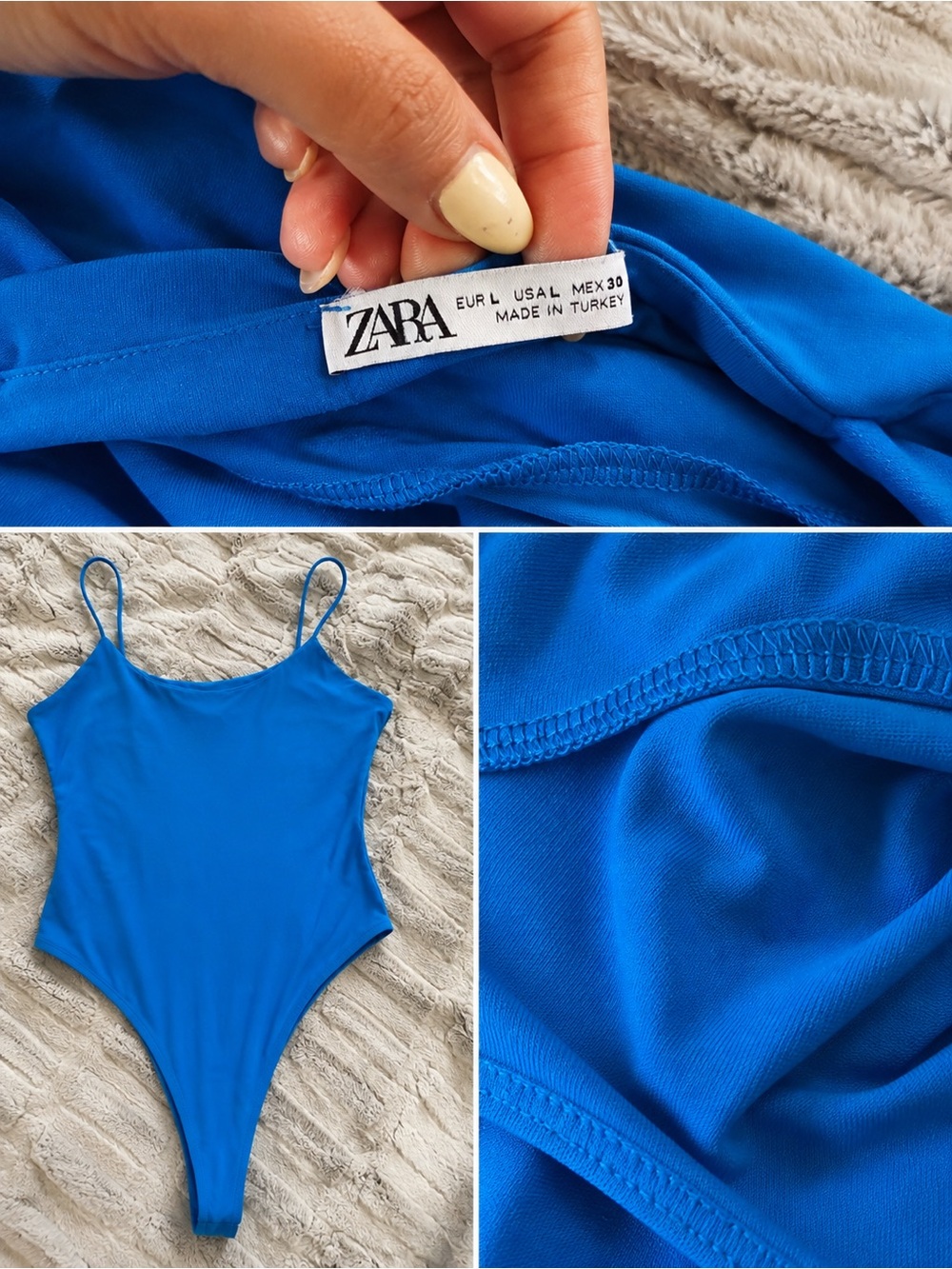ZARA Bright Blue Bodysuit